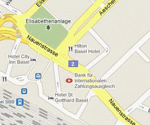 Bank for International Settlements HQ Location Map