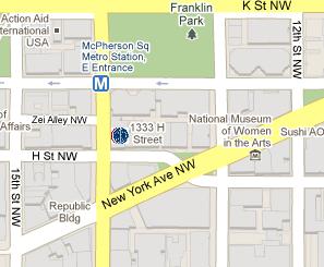 Institute of International Finance HQ Location Map