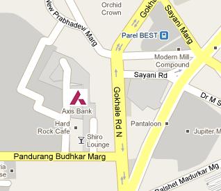 Axis Bank HQ Location Map