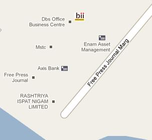 Bank Internasional Indonesia India HQ Location Map