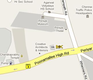 Bank of Ceylon India HQ Location Map