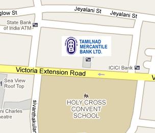 Tamilnad Mercantile Bank HQ Location Map