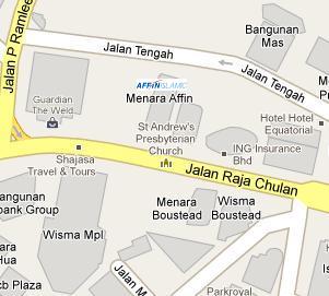 Affin Islamic Bank HQ Location Map