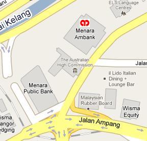 AmBank HQ Location Map