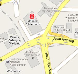 Public Islamic Bank HQ Location Map