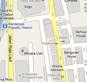 UOB Malaysia HQ Location Map