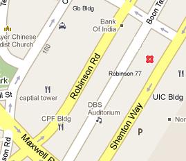 DBS Bank HQ Location Map