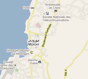 Central Bank of the Comoros HQ Location Map
