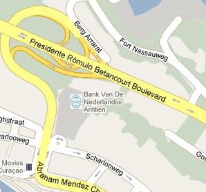 Central Bank of Curaçao HQ Location Map