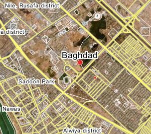 Central Bank of Iraq HQ Location Map
