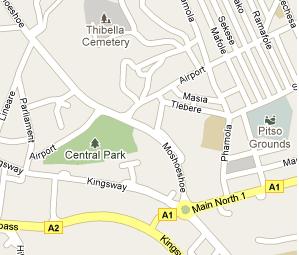 Central Bank of Lesotho HQ Location Map