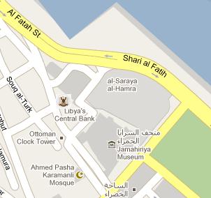 Central Bank of Libya HQ Location Map