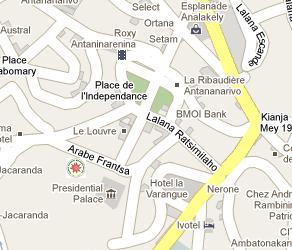 Central Bank of Madagascar HQ Location Map