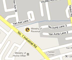 Central Bank of Myanmar HQ Location Map
