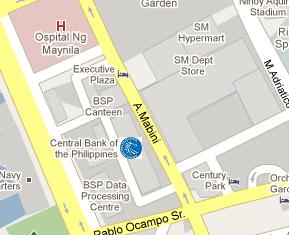 Central Bank of the Philippines HQ Location Map