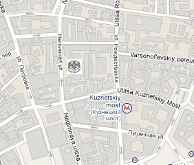 Central Bank of the Russian Federation HQ Location Map