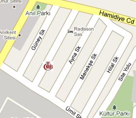 Central Bank of Turkey HQ Location Map