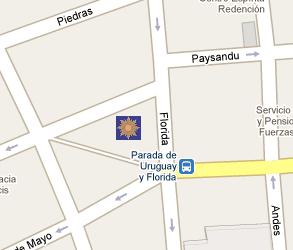 Central Bank of Uruguay HQ Location Map