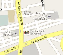 Central Bank of Yemen HQ Location Map