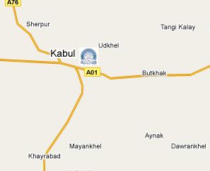 Da Afghanistan Bank HQ Location Map