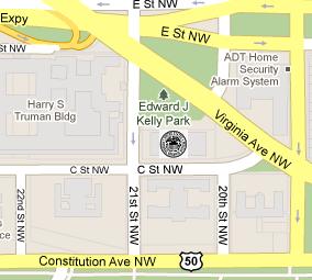 Federal Reserve System HQ Location Map