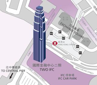 Hong Kong Monetary Authority HQ Location Map
