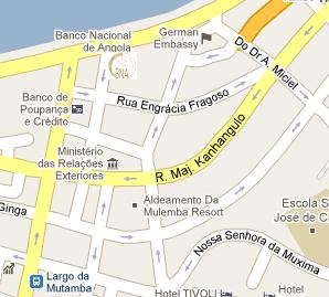National Bank of Angola HQ Location Map