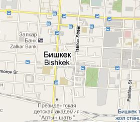National Bank of the Kyrgyz Republic HQ Location Map