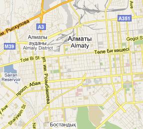 National Bank of Kazakhstan HQ Location Map