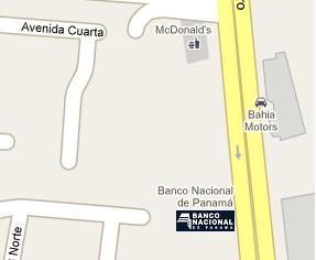 National Bank of Panama HQ Location Map