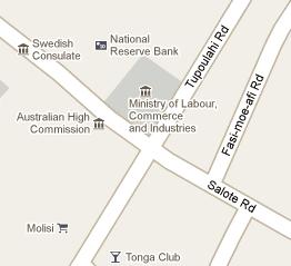 National Reserve Bank of Tonga HQ Location Map