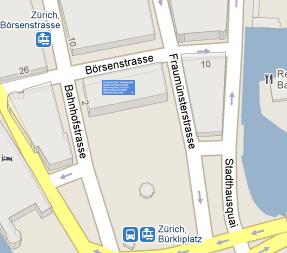 Swiss National Bank HQ Location Map
